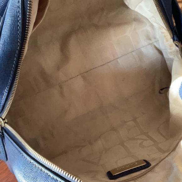 Furla ELENA saffiano Medium Navy 2 way Bag - Picture 8 of 10